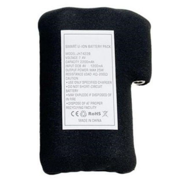 Bọc vải đen Bộ pin li ion 18650 2S1P 7.4V 2000mAh 2200mAh 2600mAh Bộ pin 3500mAh cho găng tay nóng