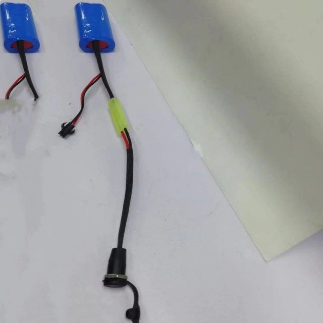 Custom 18650 Li Ion Battery Pack 2cells In Series With Barrel Connector DC5521 nữ