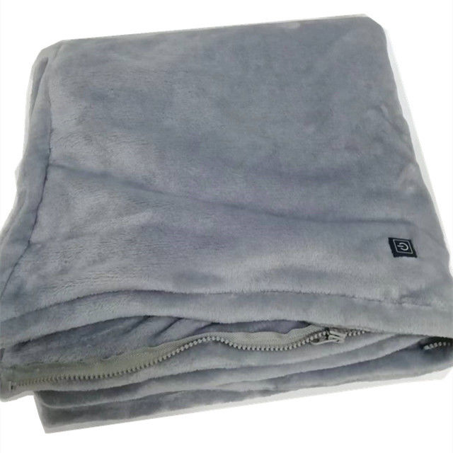 Chăn hồng ngoại sưởi ấm điện áp thấp 80 X 150cm Tấm trải giường được sưởi ấm an toàn với USB