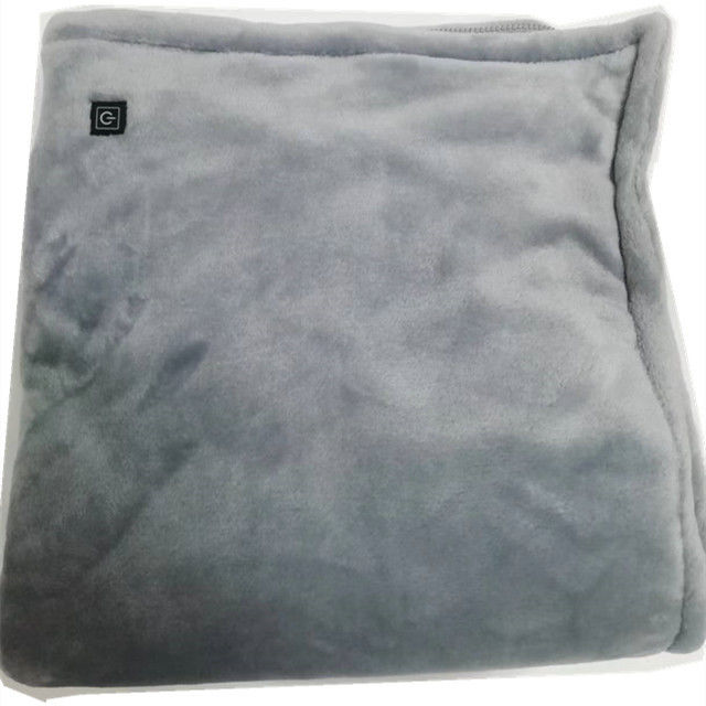 Chăn hồng ngoại sưởi ấm điện áp thấp 80 X 150cm Tấm trải giường được sưởi ấm an toàn với USB