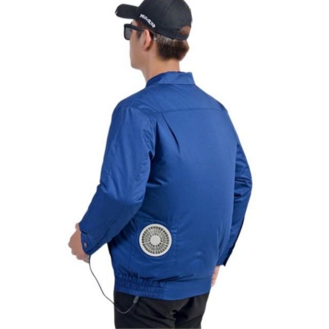 Quạt làm mát bằng pin Áo khoác làm mát bằng vải Worsted cho nữ Quần áo bảo hộ lao động