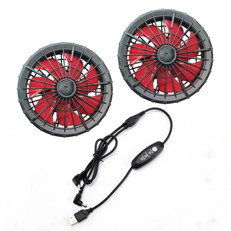Đường kính ngoài 105mm 7 Quạt làm mát áo khoác cánh quạt quay cho quần áo ngoài trời