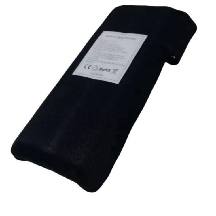 Quần áo 12V 10Ah pin 11.1V vải đen bọc với ổ sạc DC cho áo khoác sưởi ấm