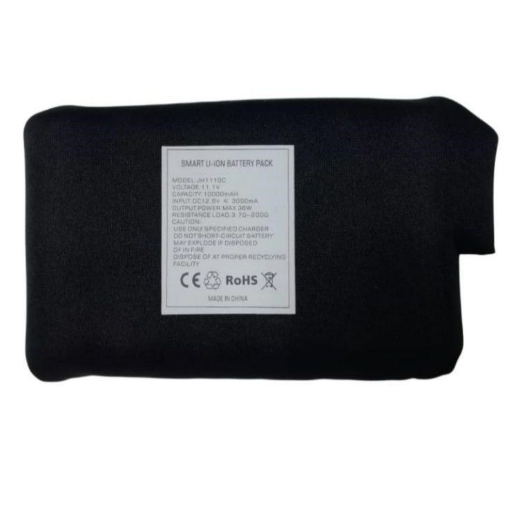 Quần áo làm nóng mùa đông Pin 7.4V 12V 10000mAh DC đầu sạc Màu đen