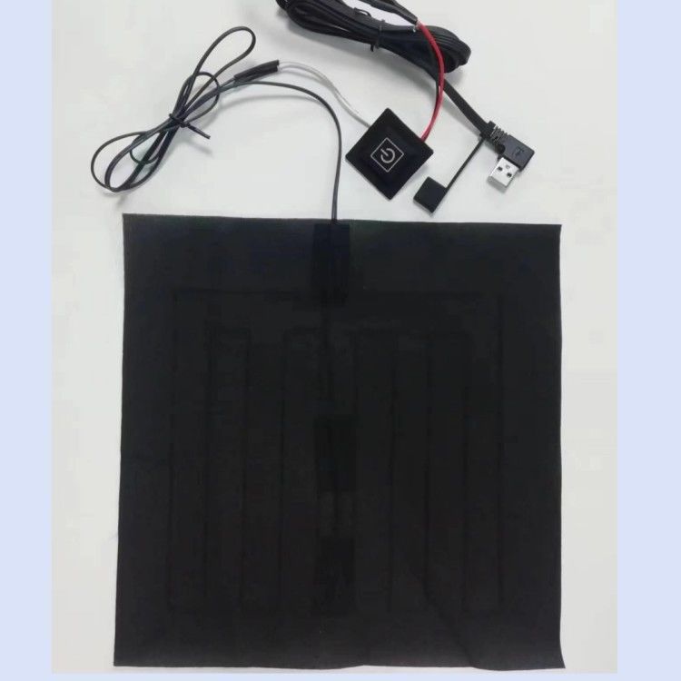 Quần áo tùy chỉnh đệm sưởi ấm 24 * 24cm cho gối sưởi ấm 5V Với đầu cong USB