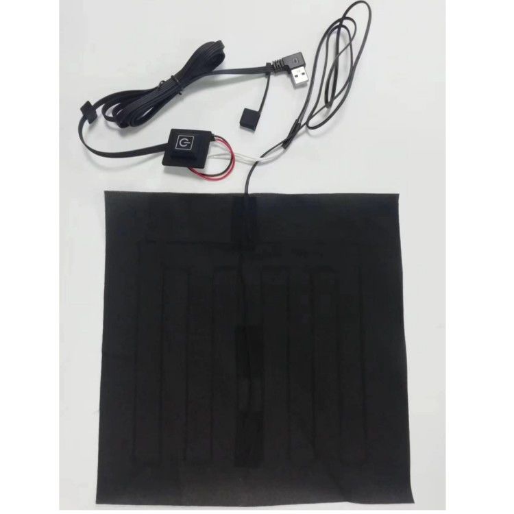 Quần áo tùy chỉnh đệm sưởi ấm 24 * 24cm cho gối sưởi ấm 5V Với đầu cong USB