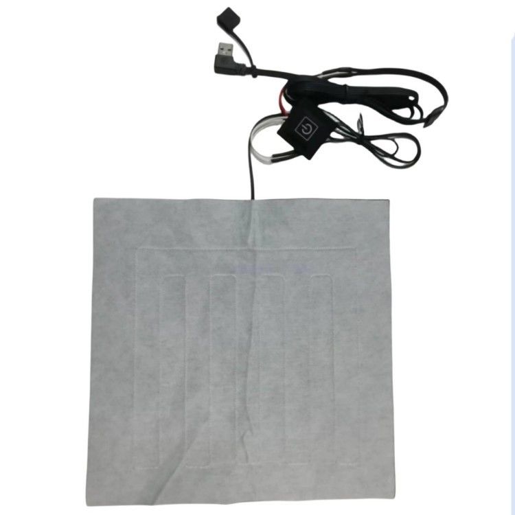 Quần áo tùy chỉnh đệm sưởi ấm 24 * 24cm cho gối sưởi ấm 5V Với đầu cong USB