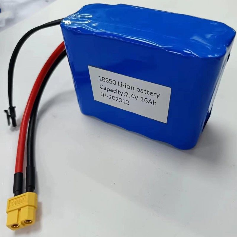 Bộ pin tùy chỉnh 7.4V 16Ah 2S5P 18650 Cell 3200mAh BMS 25A Với cắm sạc MX3.0