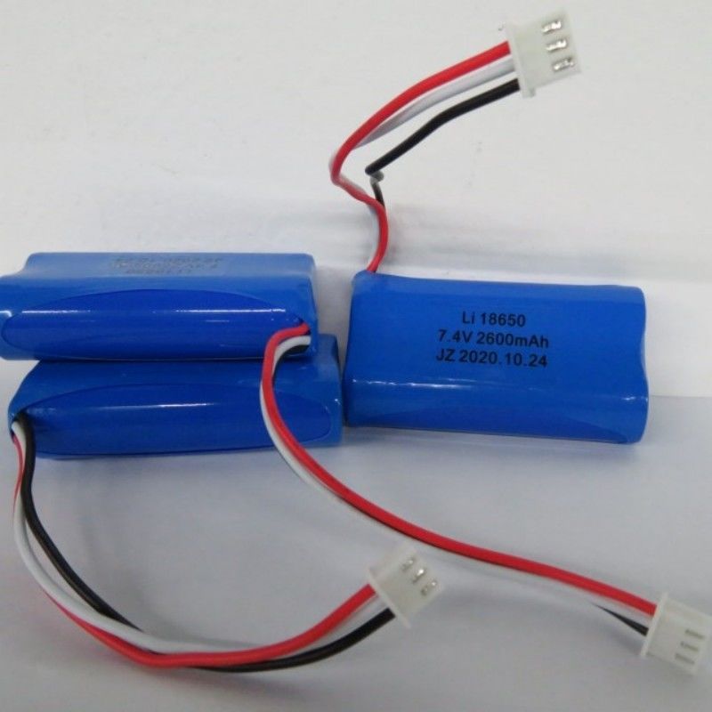 7.4V 2600mAh 18650 Cell Battery Pack với 3 đầu dẫn và 3-Pin Contact cho máy Pos