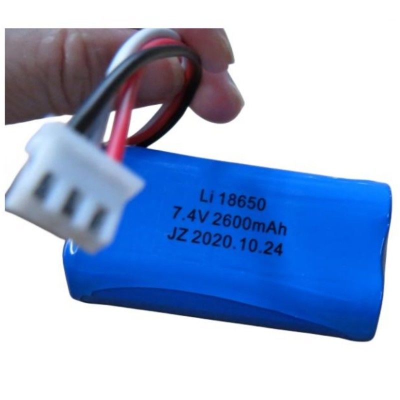 7.4V 2600mAh 18650 Cell Battery Pack với 3 đầu dẫn và 3-Pin Contact cho máy Pos