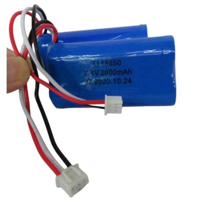 7.4V 2600mAh 18650 Cell Battery Pack với 3 đầu dẫn và 3-Pin Contact cho máy Pos