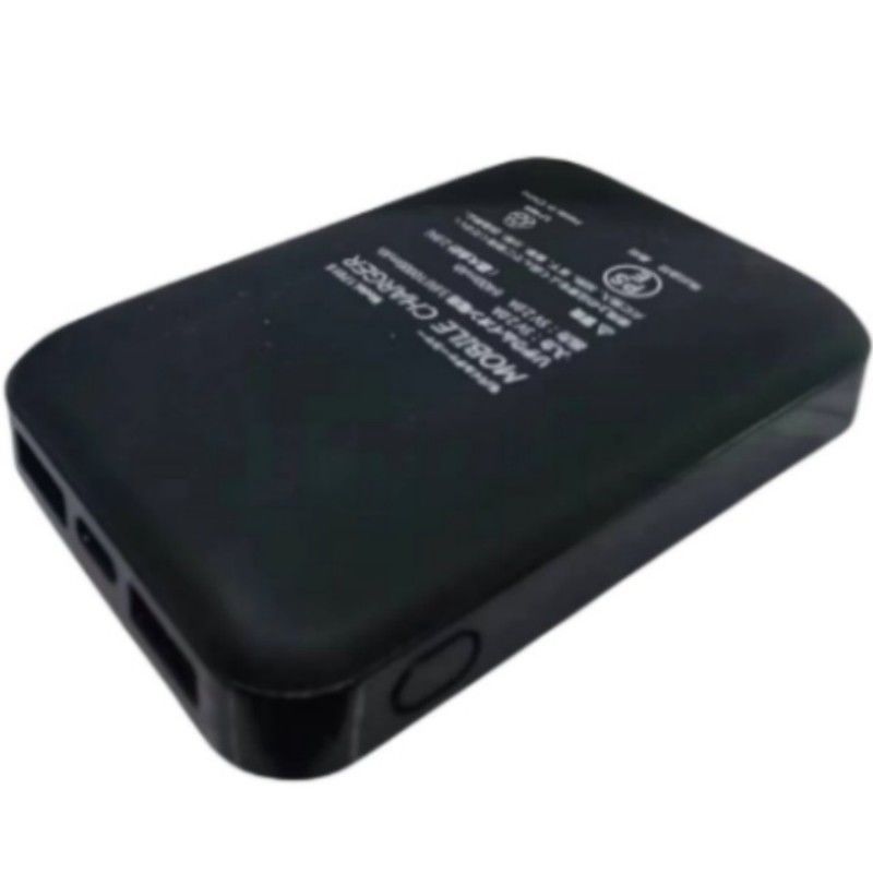 5V 2A USB 10000 Mah Powerbank Cổng USB kép Black Battery Power Bank