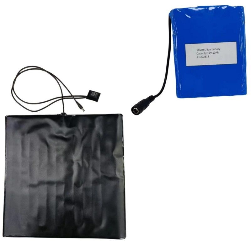 Bộ đệm sưởi ấm pin 12V 10Ah thiết lập PVC Pad 35x35cm cho túi giao pizza