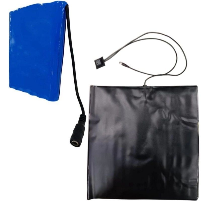 Phân phối thực phẩm nóng PVC đệm sưởi 12V 10Ah Đệm sưởi pin kích thước 30x30cm