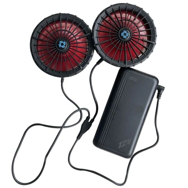 Không khí điều hòa áo khoác làm mát quạt pin 12v 20000mAh tốc độ cao 10H thời gian làm việc