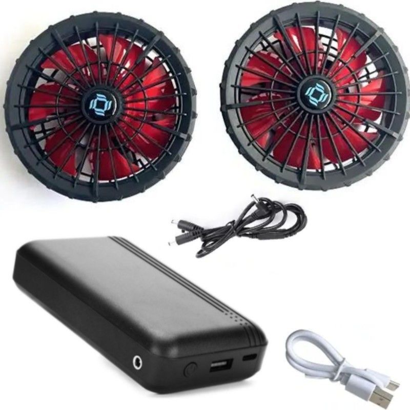 Quần áo làm việc áo khoác làm mát quạt bộ pin 12V 10000mAh với động cơ không chải Trung Quốc
