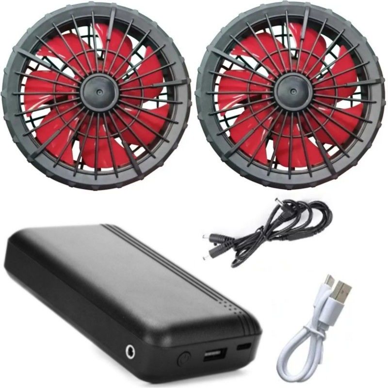 Quần áo làm việc áo khoác làm mát quạt bộ pin 12V 10000mAh với động cơ không chải Trung Quốc