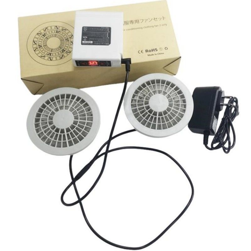 Bộ pin quạt PSE 7.4V 5200mAh Bộ quạt làm mát áo khoác 4 cấp tốc độ gió