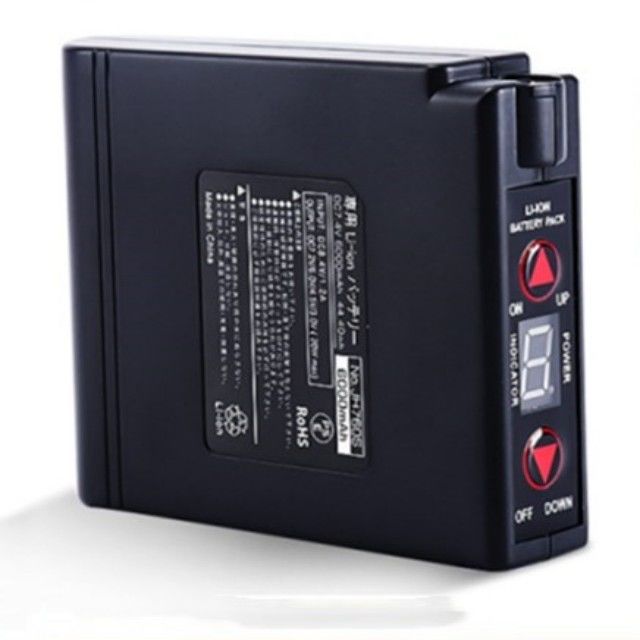 KC 7.4V 5200mAh quần áo sưởi ấm pin quạt áo khoác pin với ON / OFF chuyển đổi lên và xuống điều khiển nhiệt độ
