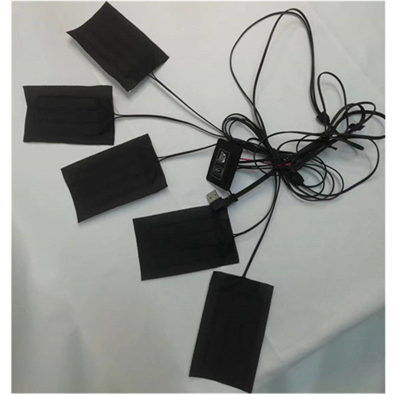 Quần áo chăn nắp 5pcs mỗi 7x11cm 5 trong một 5V USB nắp nắp nắp cho vest
