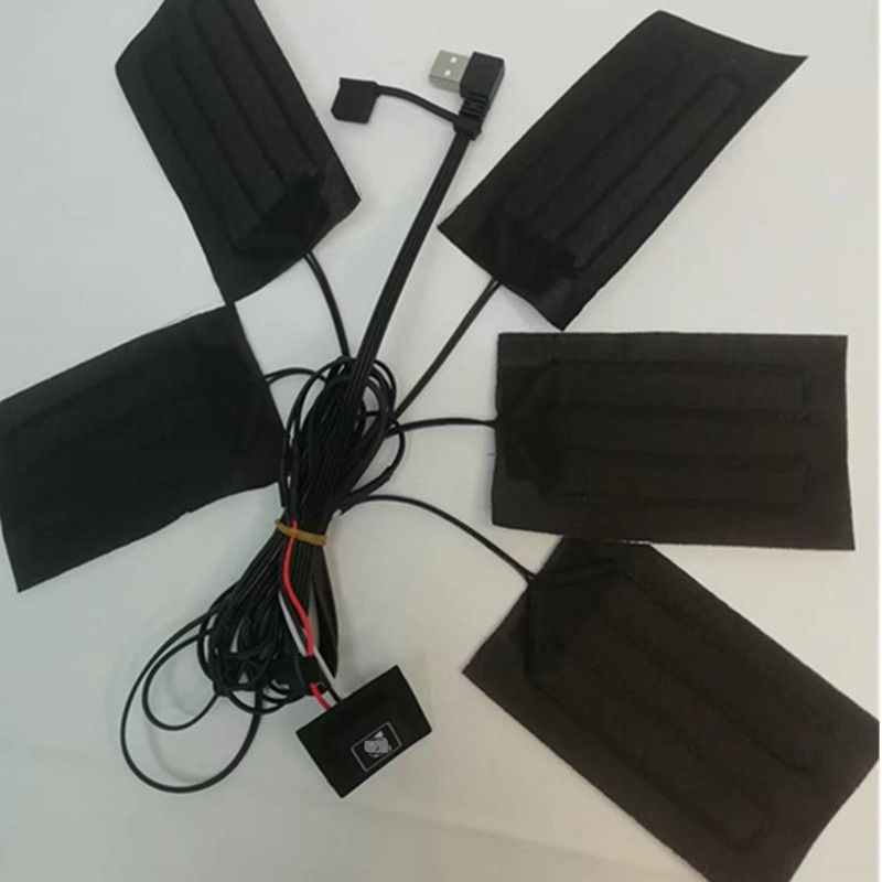 Quần áo chăn nắp 5pcs mỗi 7x11cm 5 trong một 5V USB nắp nắp nắp cho vest