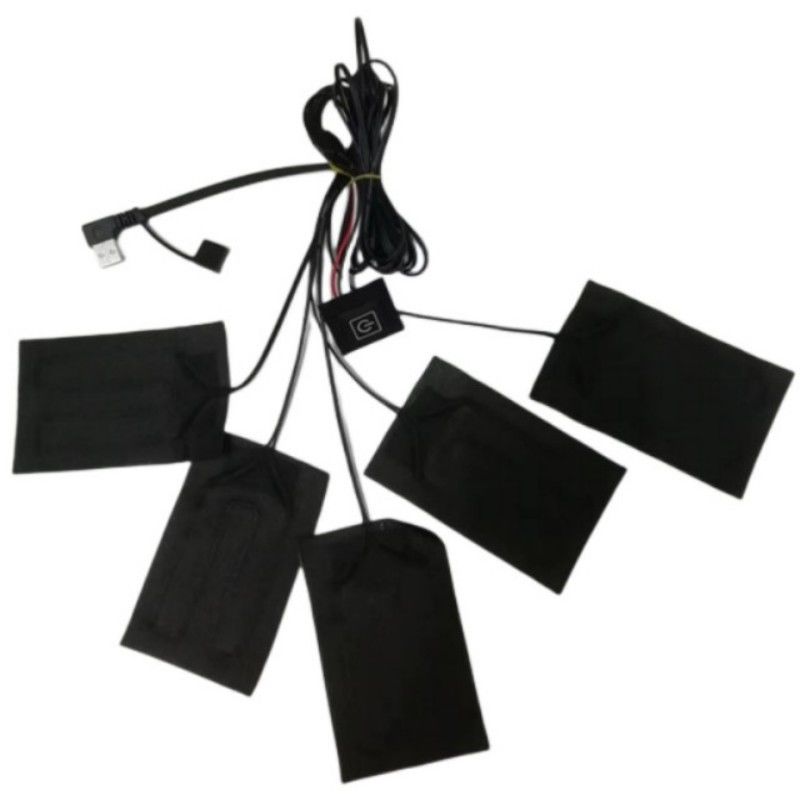 Quần áo chăn nắp 5pcs mỗi 7x11cm 5 trong một 5V USB nắp nắp nắp cho vest