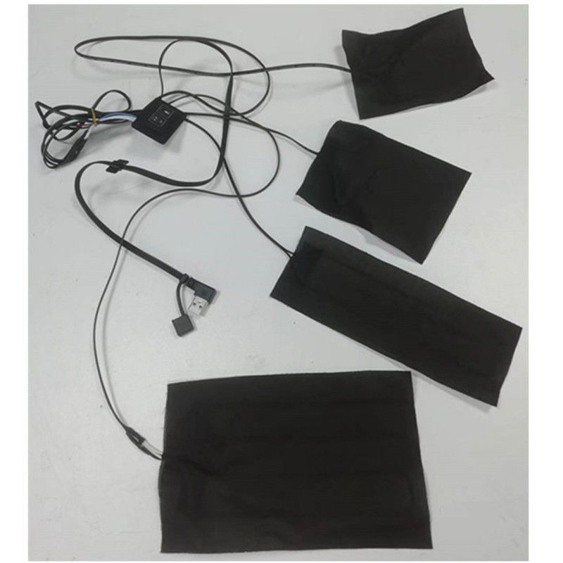 Jacket Bàn sưởi ấm 4pads 4 In 1 Hướng cực đỏ xa 5V USB Bàn sưởi ấm cho quần áo
