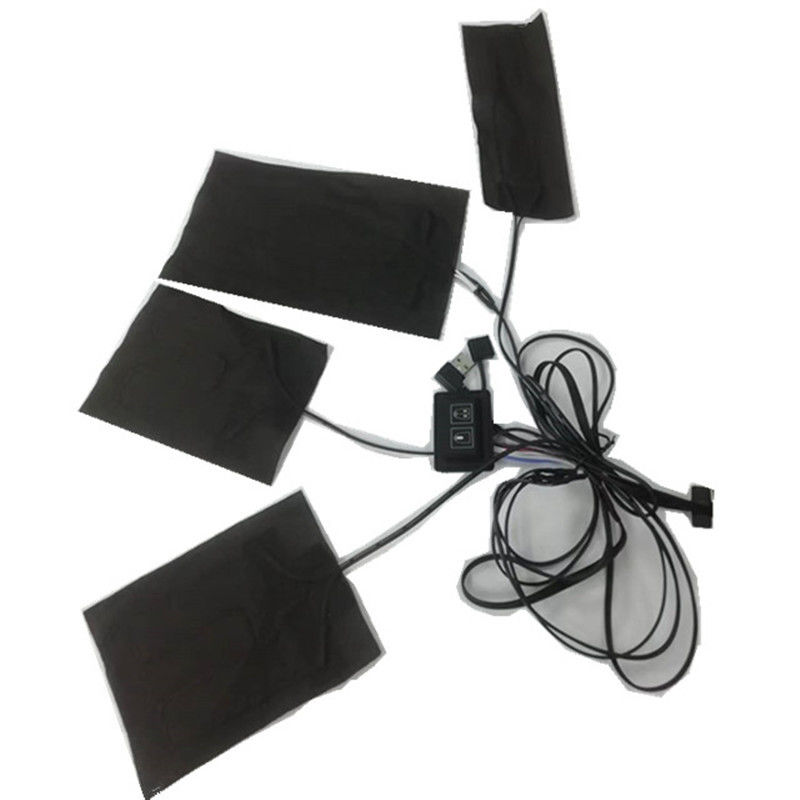 Jacket Bàn sưởi ấm 4pads 4 In 1 Hướng cực đỏ xa 5V USB Bàn sưởi ấm cho quần áo