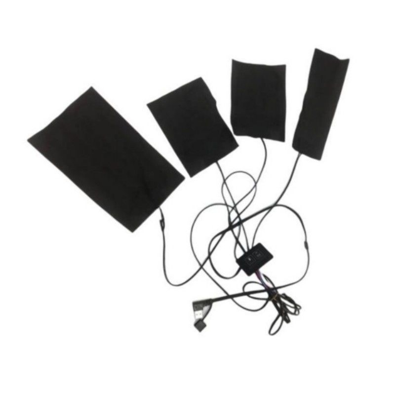 Jacket Bàn sưởi ấm 4pads 4 In 1 Hướng cực đỏ xa 5V USB Bàn sưởi ấm cho quần áo