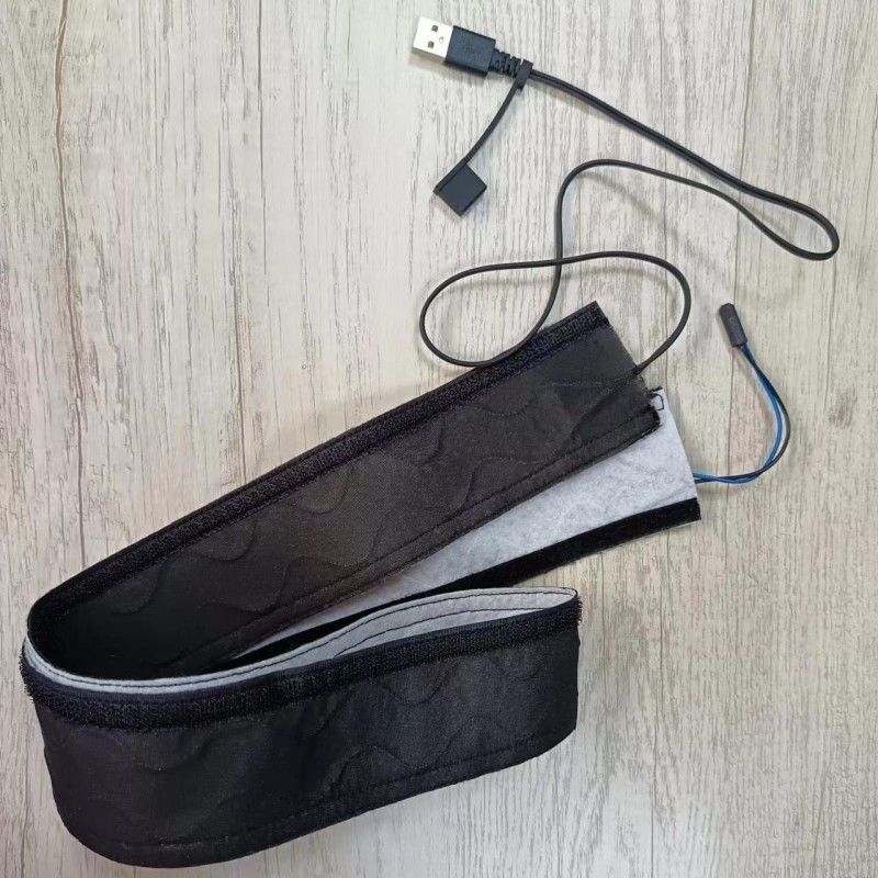 Black Spunlace Cloth Custom Heating Pad với chiều dài cáp 50cm và điều khiển điện tự động