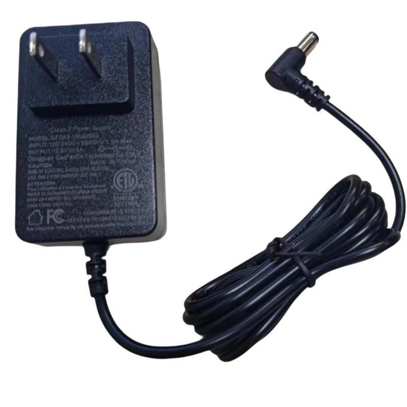 Bộ sạc pin 12V 2A US Plug DC Bend Head 90° 2.1 mm Barrel Jack Two Amp