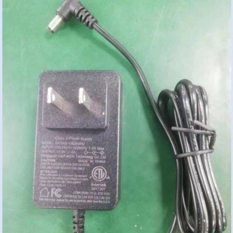 Bộ sạc pin 12V 2A US Plug DC Bend Head 90° 2.1 mm Barrel Jack Two Amp