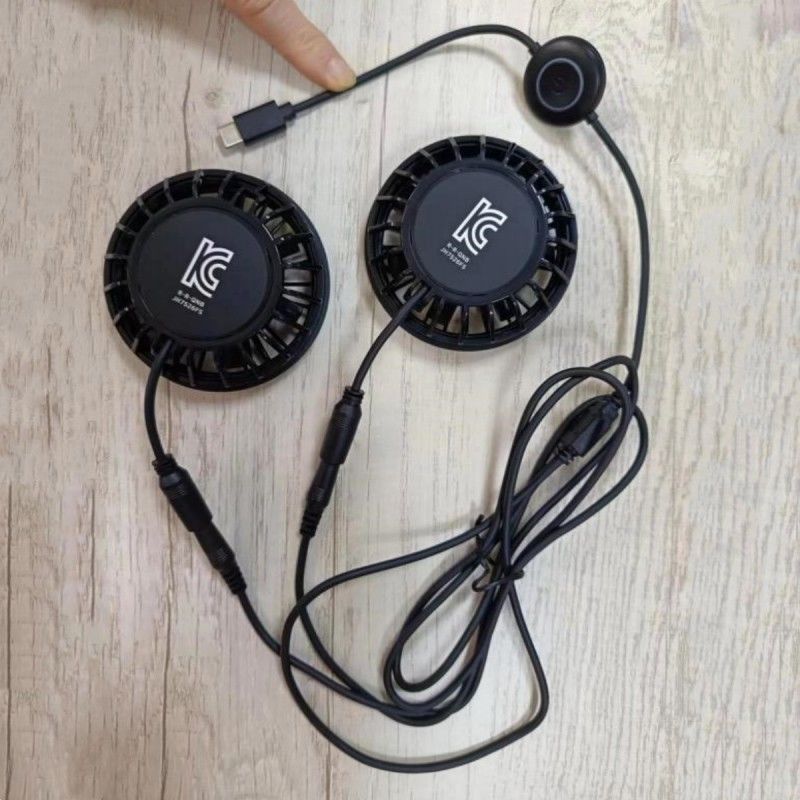 Quạt quần 2pcs Quạt làm mát nhỏ 5V Với cắm loại C