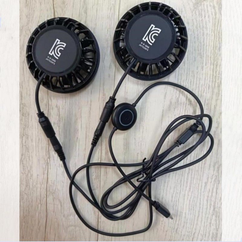 Quạt quần 2pcs Quạt làm mát nhỏ 5V Với cắm loại C