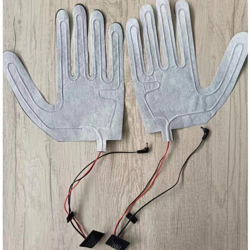 Bộ đệm sưởi 7.4V tùy chỉnh cho găng tay với jack DC 3.5x1.35mm