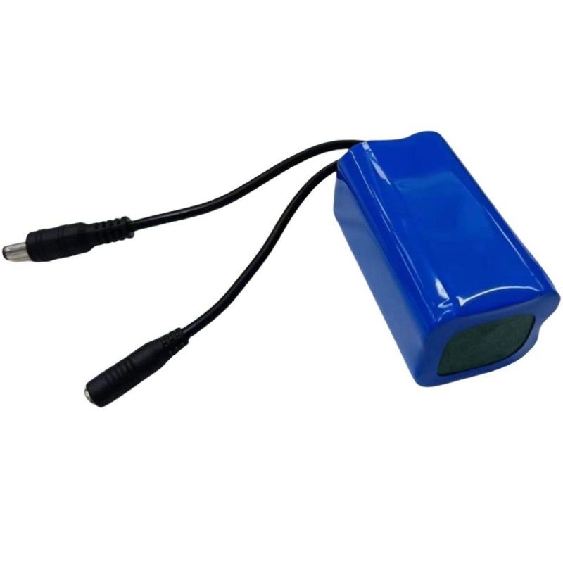 Đèn dải LED pin 7.4V Capacity Max cho 4cells 18650 pin với cắm DC