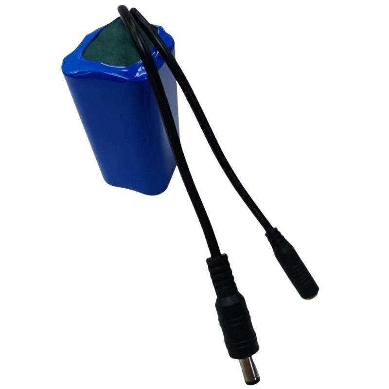 Đèn dải LED pin 7.4V Capacity Max cho 4cells 18650 pin với cắm DC