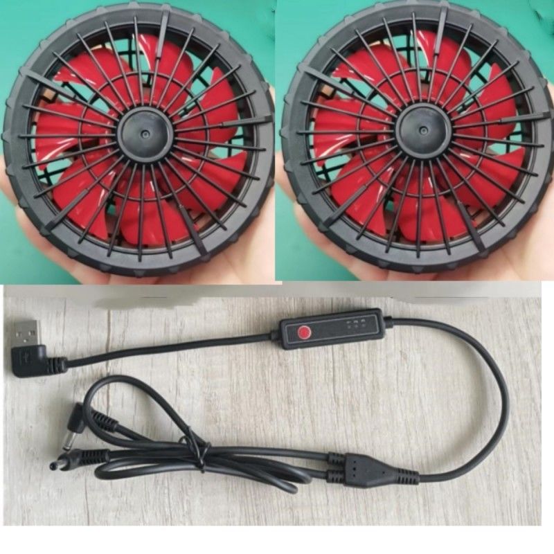 Đường kính ngoài 105mm 7 Quạt làm mát áo khoác cánh quạt quay cho quần áo ngoài trời