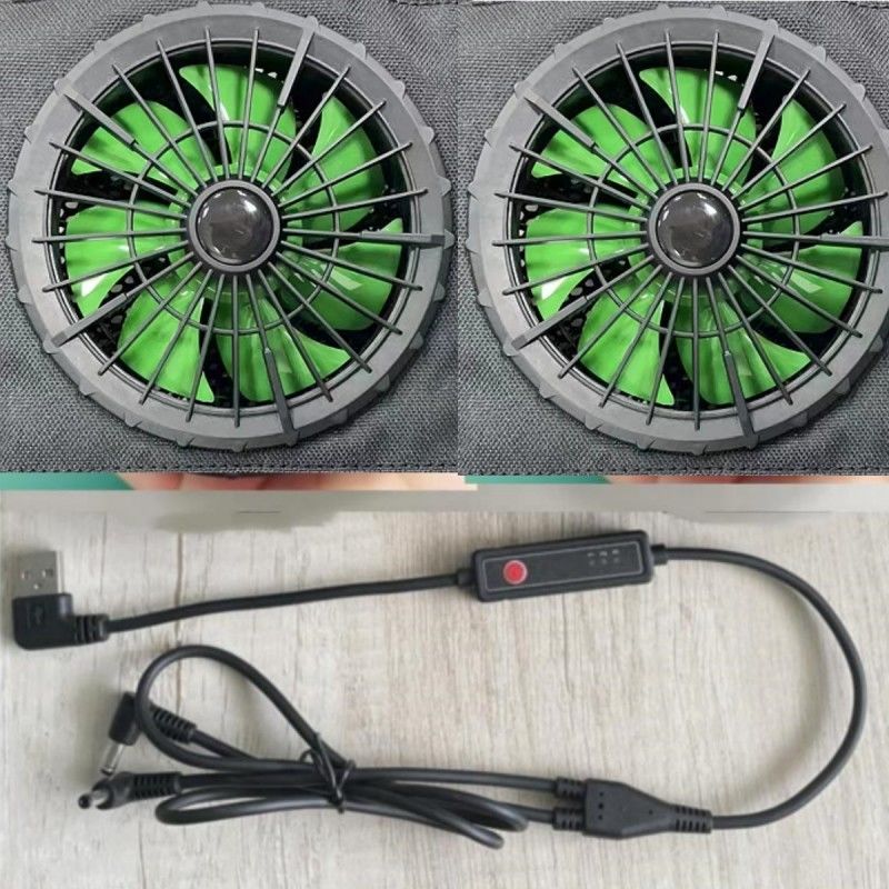 Đường kính ngoài 105mm 7 Quạt làm mát áo khoác cánh quạt quay cho quần áo ngoài trời