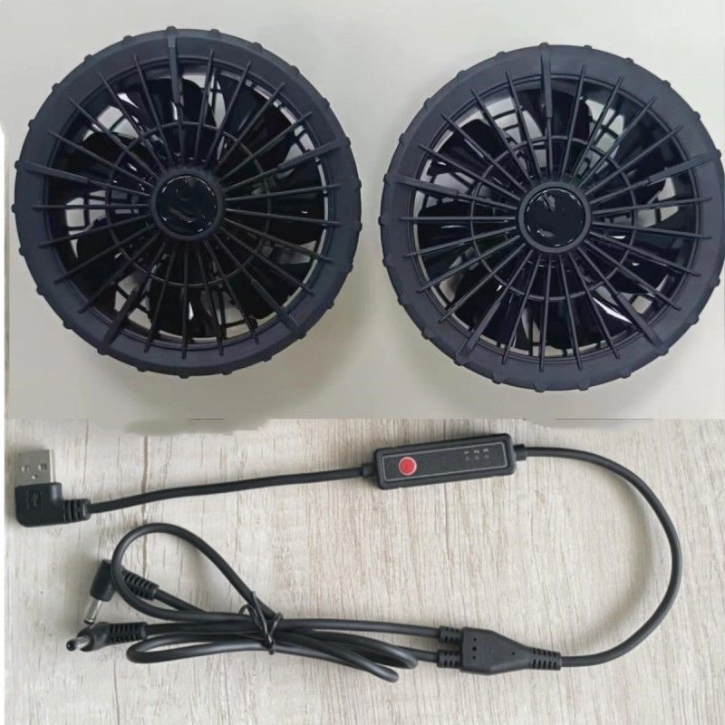 Đường kính ngoài 105mm 7 Quạt làm mát áo khoác cánh quạt quay cho quần áo ngoài trời
