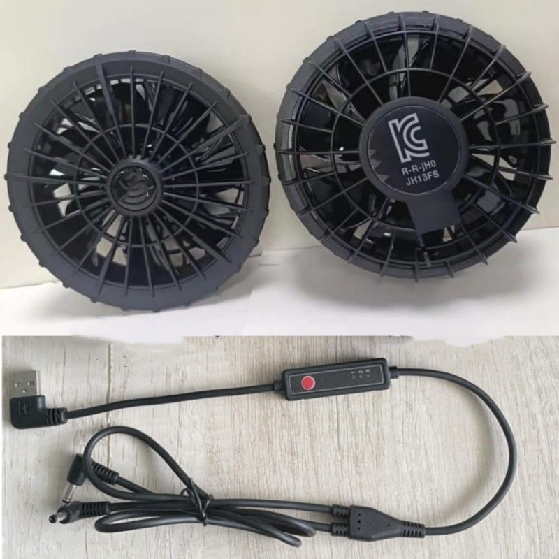 Đường kính ngoài 105mm 7 Quạt làm mát áo khoác cánh quạt quay cho quần áo ngoài trời