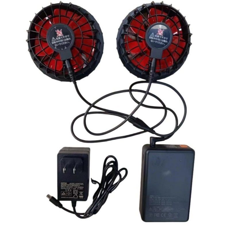 Bộ pin quạt 19V 20000mAh Cho áo khoác làm mát mùa hè 12h thời gian làm việc