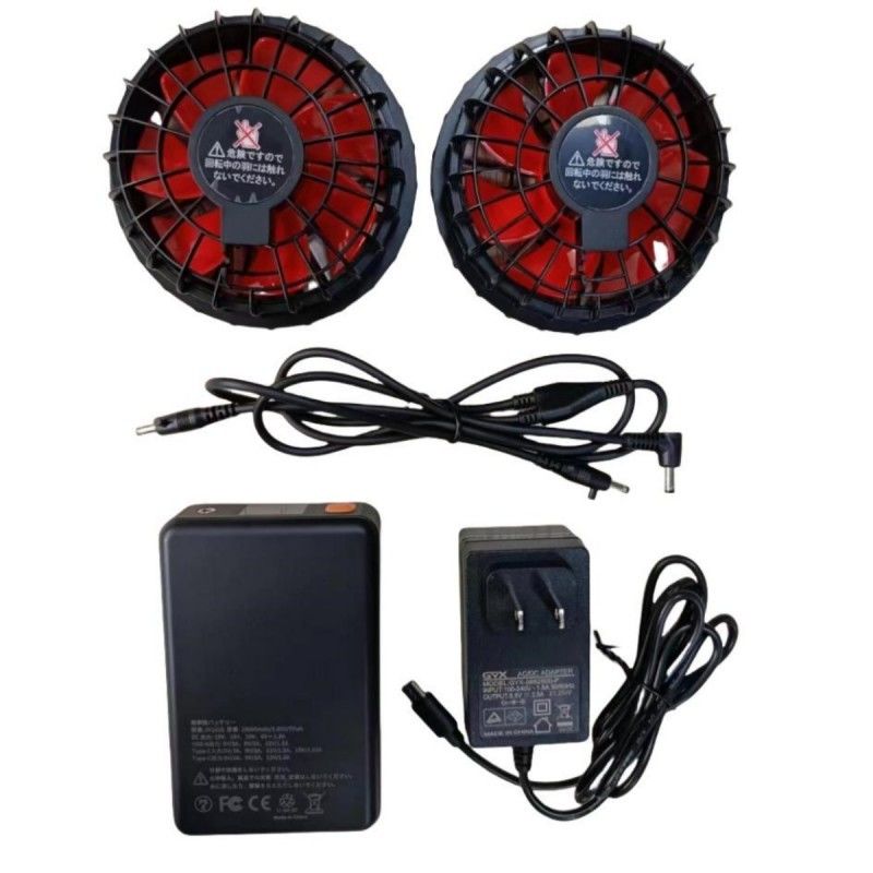 Bộ pin quạt 19V 20000mAh Cho áo khoác làm mát mùa hè 12h thời gian làm việc