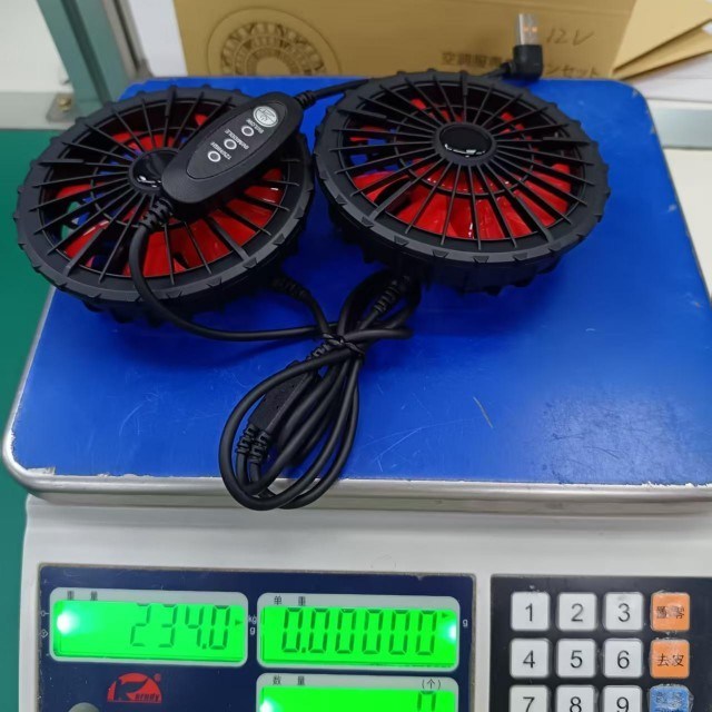 Quạt làm mát áo khoác 12V Quạt Điều khiển USB Tốc độ gió 12V Cao 9V Vừa 5V Thấp